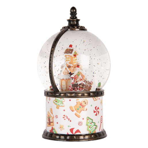Decoratiune Craciun muzicala polirasina cu led Ø 12x21 cm
