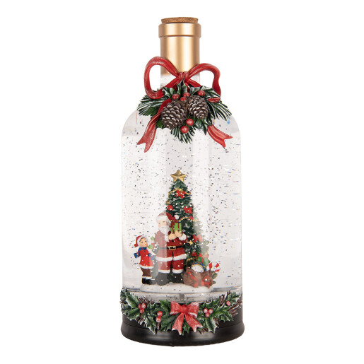 Decoratiune Craciun muzicala polirasina cu led Ø 12x30 cm