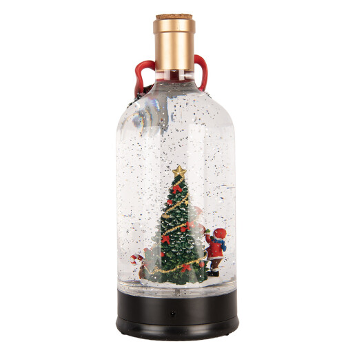 Decoratiune Craciun muzicala polirasina cu led Ø 12x30 cm