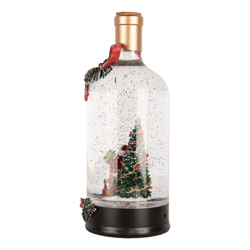Decoratiune Craciun muzicala polirasina cu led Ø 12x30 cm