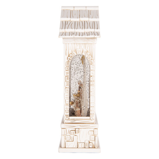 Decoratiune Craciun muzicala polirasina cu led Scena Nasterii Domnului 22x7x25 cm