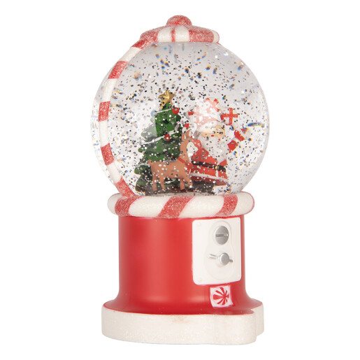 Decoratiune Craciun muzicala polirasina cu led 12x11x20 cm