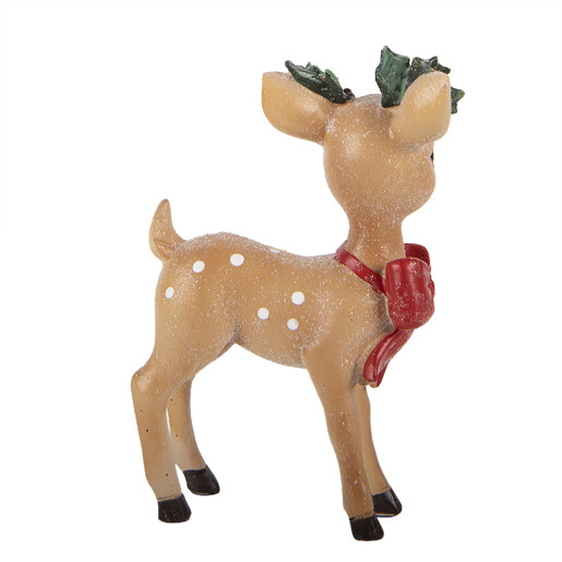 Figurina Pui de Ren polirasina multicolora 9x5x14 cm