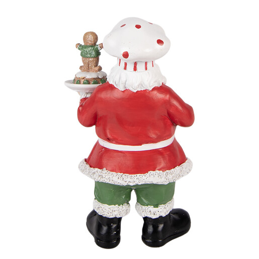 Figurina Mos Craciun Bucatar polirasina multicolora  9x7x16 cm