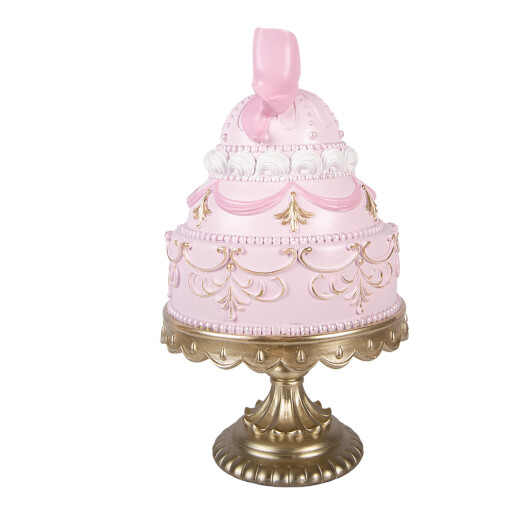 Decoratiune Tort polirasina multicolora Ø 19x33 cm