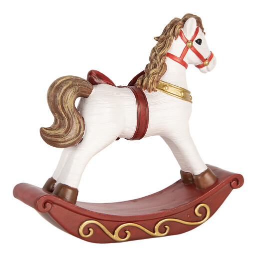 Figurina Craciun Calut polirasina multicolora 17x5x18 cm