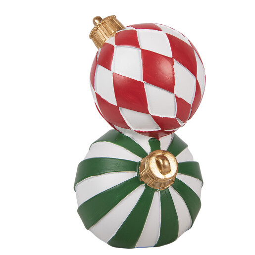 Decoratiune Craciun Globuri polirasina multicolora  Ø 12x20 cm