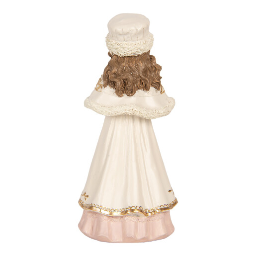 Figurina Craciun Fetita polirasina multicolora 8x7x17 cm