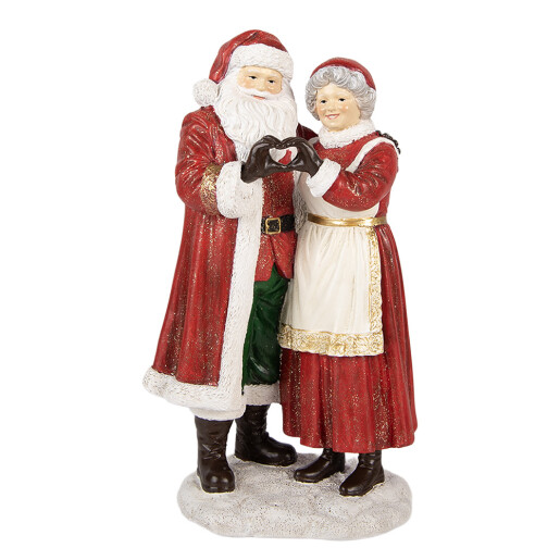 Figurina Mos Craciun Craciunita polirasina multicolora 13x9x23 cm