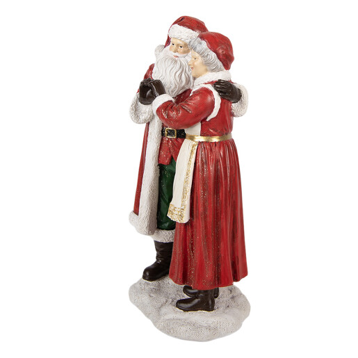 Figurina Mos Craciun Craciunita polirasina multicolora 13x9x23 cm