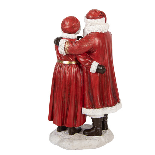 Figurina Mos Craciun Craciunita polirasina multicolora 13x9x23 cm
