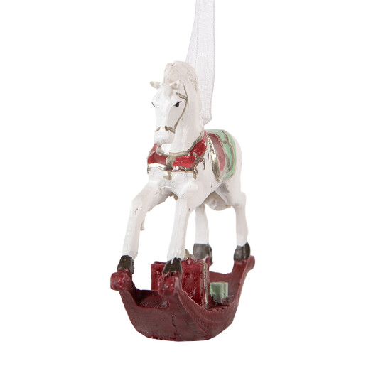 Ornament brad Craciun Calut polirasina multicolora 9x2x10 cm