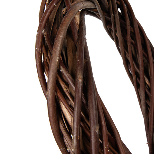 Coronita maro ratan decorativa Ø 50x8 cm