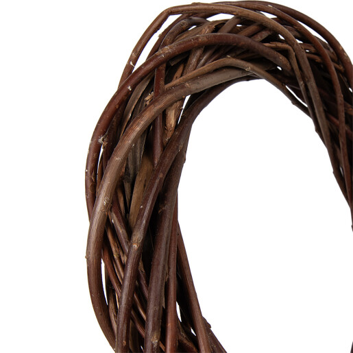 Coronita maro ratan decorativa Ø 30x6 cm