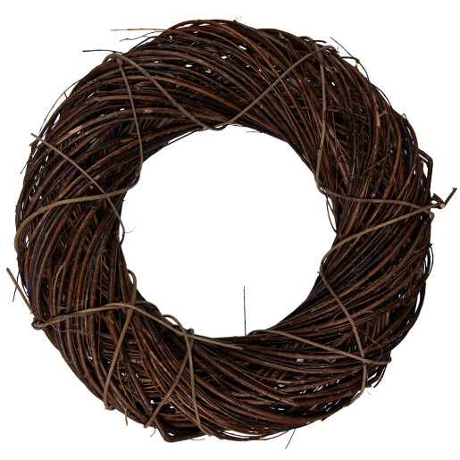 Coronita maro ratan decorativa Ø 50x12 cm