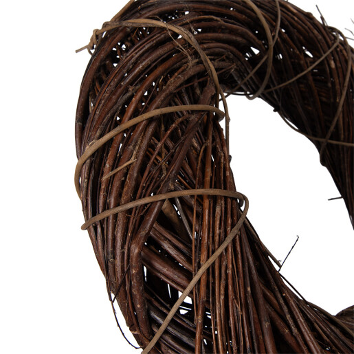 Coronita maro ratan decorativa Ø 50x12 cm