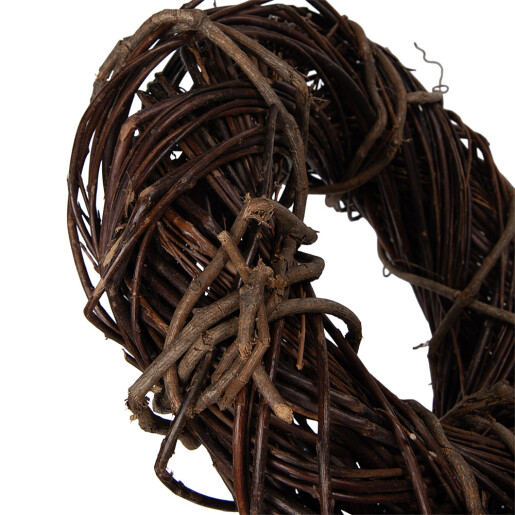 Coronita maro ratan decorativa Ø 30x8 cm