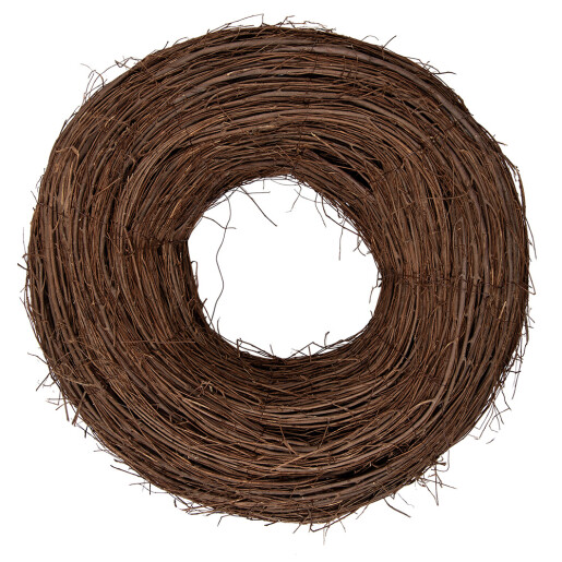 Coronita maro ratan decorativa Ø 50x14 cm