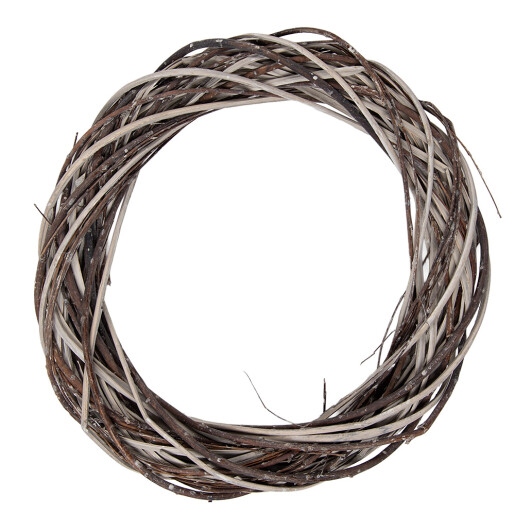 Coronita maro ratan decorativa Ø 40x6 cm