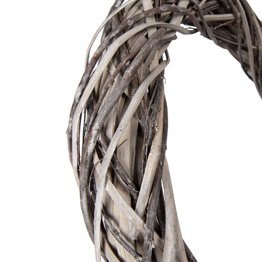 Coronita maro ratan decorativa Ø 40x6 cm