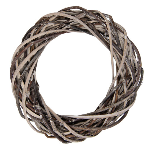 Coronita ratan maro decorativa Ø 10x2 cm 