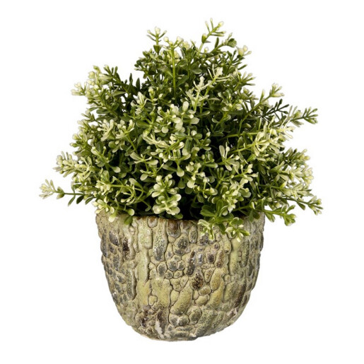 Ghiveci de flori ceramica verde 13x11 cm