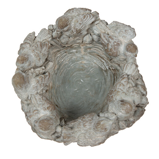 Ghiveci flori piatra gri 27x12 cm