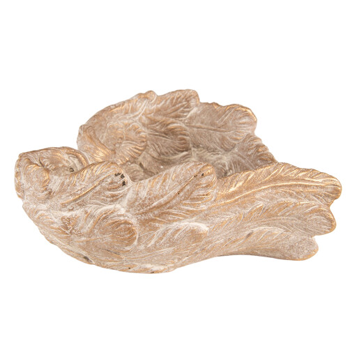 Ghiveci flori ceramica aurie Aripi Inger 23x25x10 cm