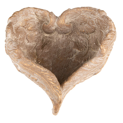 Ghiveci flori ceramica aurie Aripi Inger 23x25x10 cm