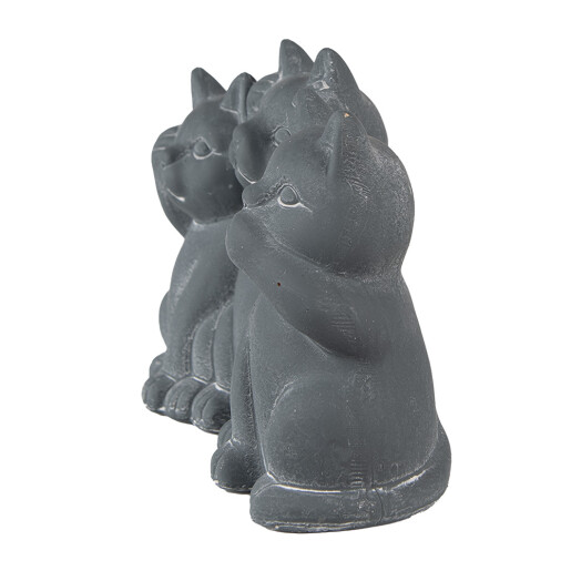 Figurina Pisici piatra gri 22x10x16 cm