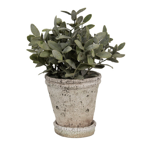 Ghiveci flori piatra bej Grop 13x14 cm