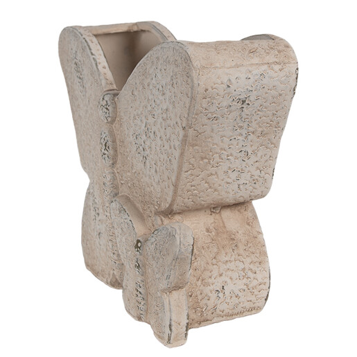 Ghiveci flori piatra bej Fluturasi 24x10x19 cm