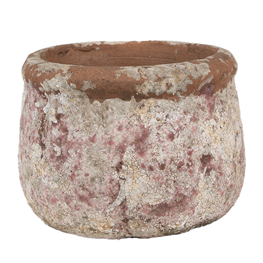 Ghiveci flori teracota bej maro 13x9 cm