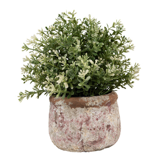 Ghiveci flori teracota bej maro 13x9 cm