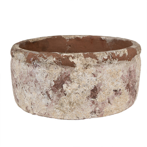 Ghiveci flori teracota bej maro 23x11 cm