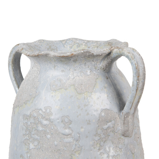 Vaza flori teracota gri 19x16x28 cm