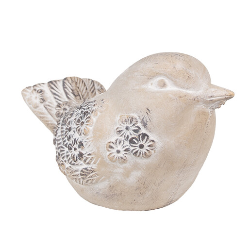 Ghiveci flori piatra bej Pasare 25x14x14 cm