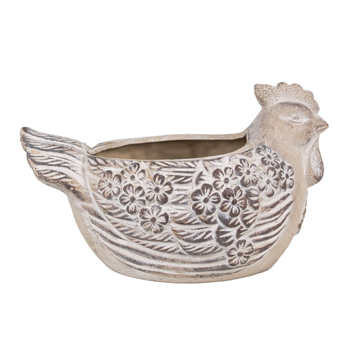 Ghiveci flori piatra bej Gaina 26x16x15 cm