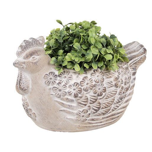 Ghiveci flori piatra bej Gaina 21x14x13 cm