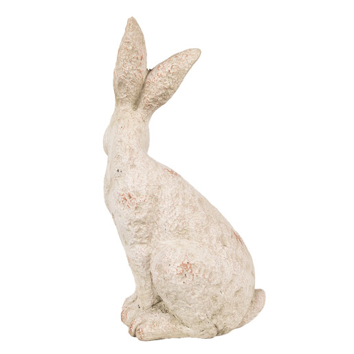 Figurina Iepuras piatra bej 19x15x35 cm
