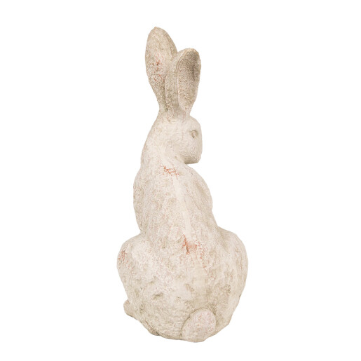 Figurina Iepuras piatra bej 19x15x35 cm