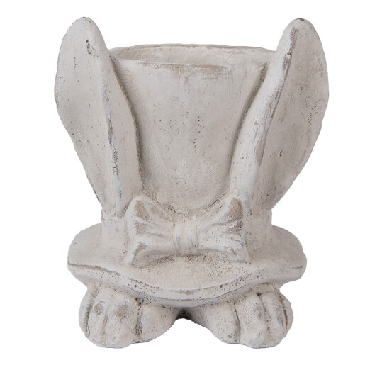 Ghiveci flori piatra bej Iepuras 17x16x19 cm