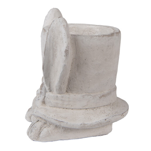 Ghiveci flori piatra bej Iepuras 17x16x19 cm