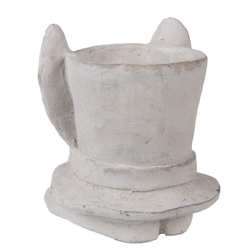 Ghiveci flori piatra bej Iepuras 17x16x19 cm
