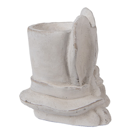 Ghiveci flori piatra bej Iepuras 17x16x19 cm