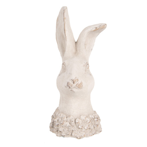 Figurina Iepuras piatra bej 12x10x24 cm