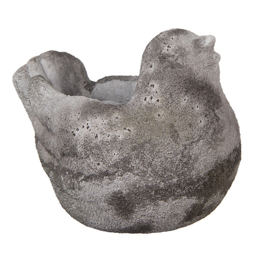 Ghiveci flori piatra gri Pasare 18x12x13 cm
