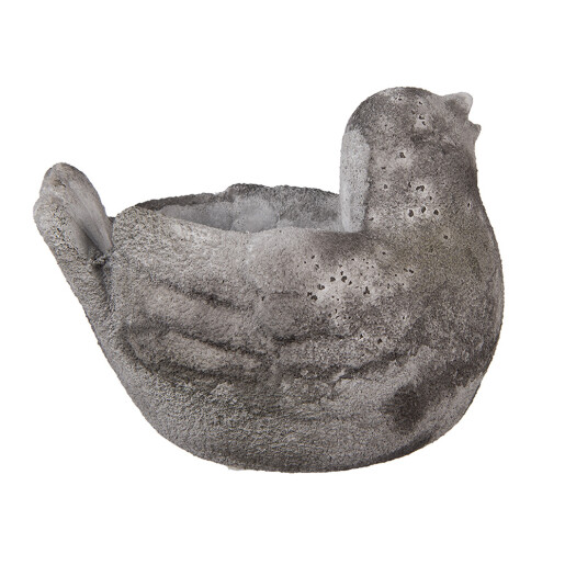 Ghiveci flori piatra gri Pasare 18x12x13 cm