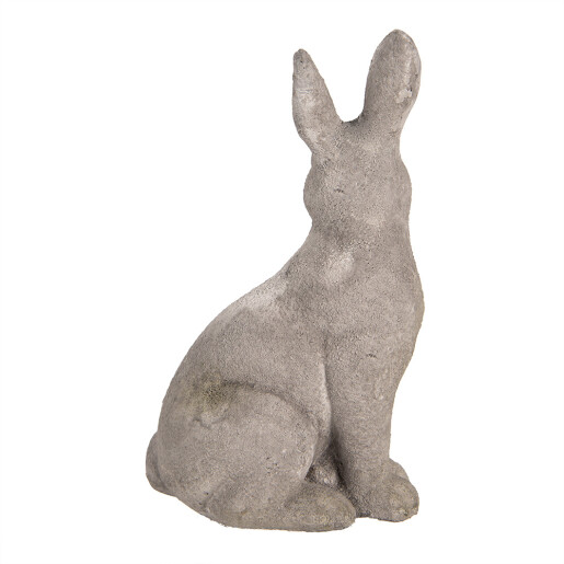 Figurina Iepuras Paste piatra gri 15x10x23 cm