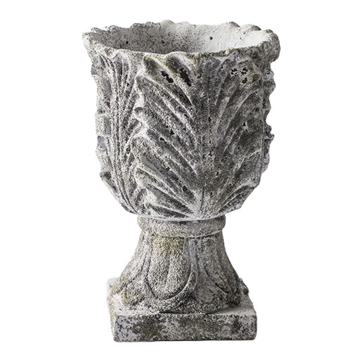Ghiveci flori piatra gri 16x24 cm
